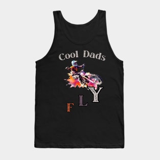 Motocross Cool Dad Dirt Bike Racer Tank Top